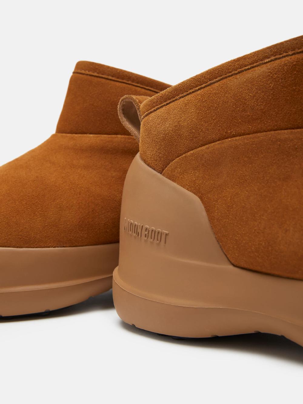 Moon Boot STIVALE LUNA LOW COGNAC IN PELLE SCAMOSCIATA Outlet
