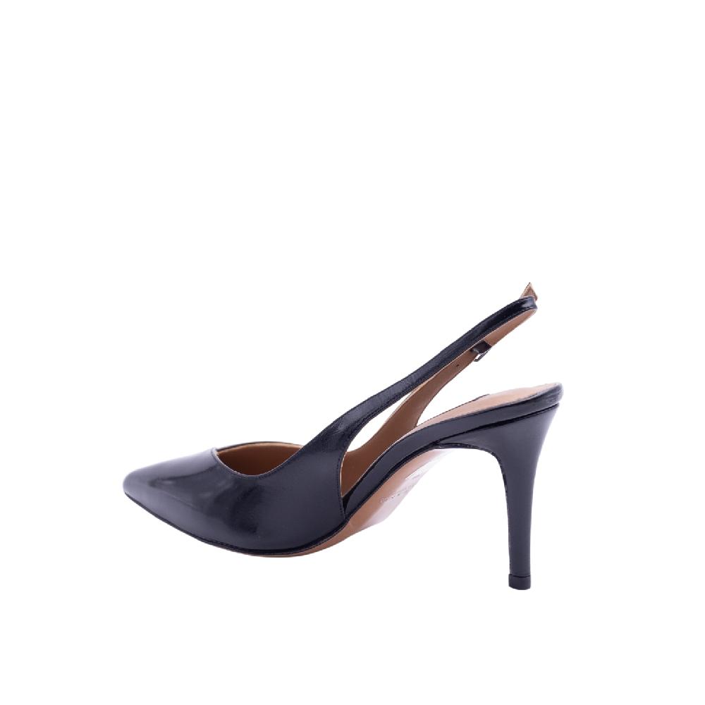 ALBANO Slingback vernice nera Promozione