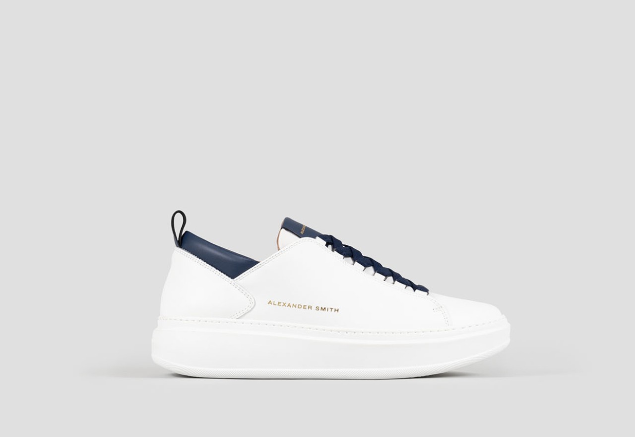 Alexander Smith WEMBLEY MAN WHITE BLUE Moda