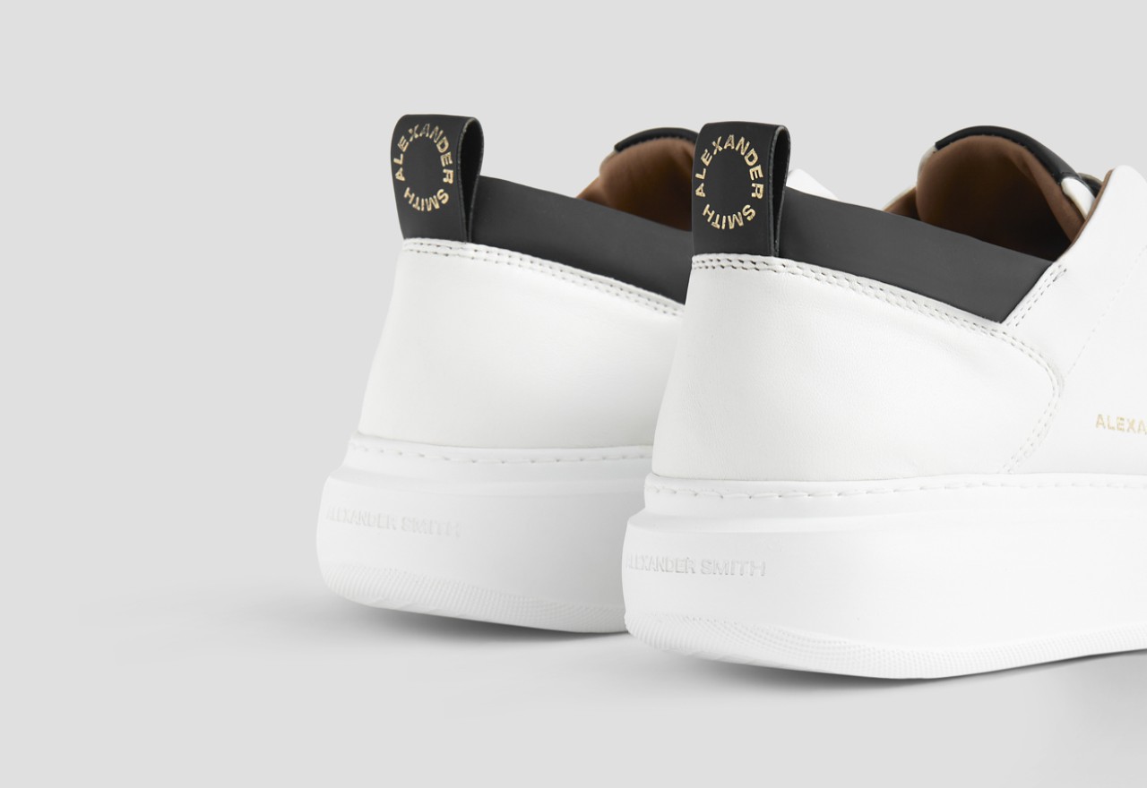 Alexander Smith WEMBLEY SLIP-ON MAN WHITE BLACK Acquista Ora