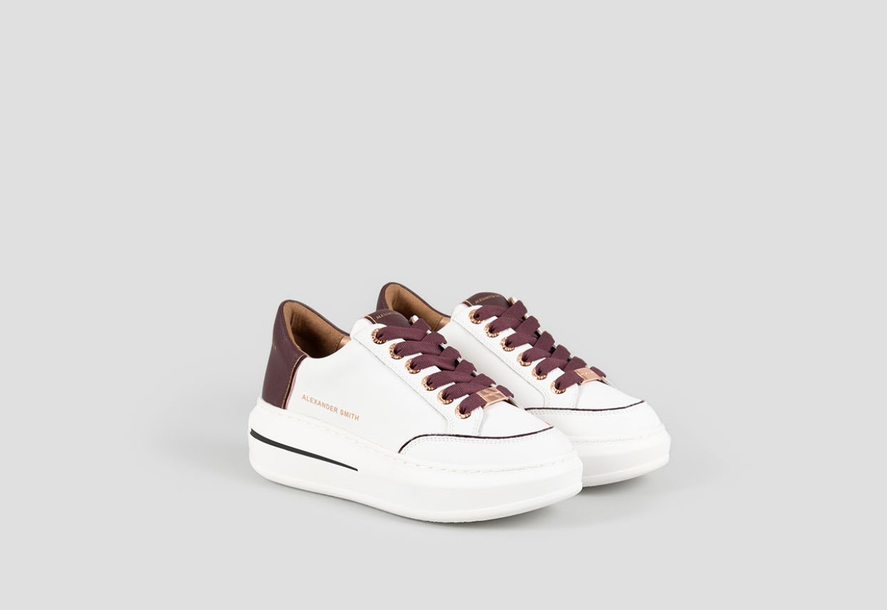 Alexander Smith LANCASTER WOMAN WHITE BORDEAUX Sconto