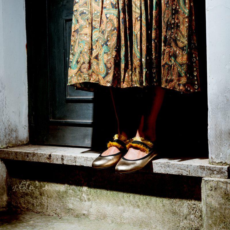 Allagiulia Ballerina Lolita Frangia ORO Italy